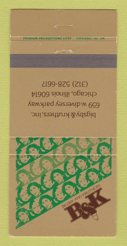 Matchbook Cover - Bigsby & Kruthers Chicago IL Clothes 30 Strike