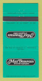 Matchbook Cover - Max Beauvais Montreal QC 30 Strike