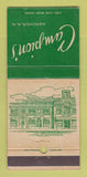 Matchbook Cover - Campion's Hanover NH Clothing Sporting Goods 30 Strike
