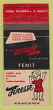 Matchbook Cover - Malharia Finesse Children's Clothes Sao Paulo Brazil 30 Strike