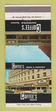 Matchbook Cover - Coffee's Bakersfield Fresno CA Clothes 30 Strike
