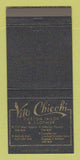 Matchbook Cover - Vito Chiechi Men's Clothes Little Rock Pine Bluff AR 30 Strike