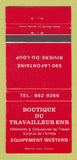 Matchbook Cover - Boutique Du Travailleur Riviere Du Loup QC WEAR 30 Strike