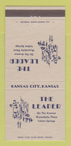 Matchbook Cover - The Leader Kansas City MO Clothes 30 Strike