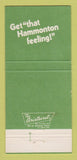 Matchbook Cover - Hammonton Park Clothes Lafayette LA WEAR 30 Strike