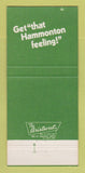 Matchbook Cover - Hammonton Park Clothes Martin's Lowell MA 30 Strike