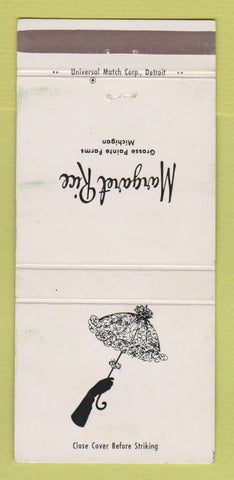 Matchbook Cover - Margaret Rice Grosse Pointe Farms MI Clothes WEAR 30 Strike