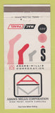 Matchbook Cover - Adams Mills Socks High Point NC WEAR 30 Strike