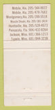 Matchbook Cover - Randall's Men's Clothes Formal Tupelo MS 30 Strike