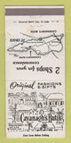 Matchbook Cover - Cavanagh's Butik Stores St Croix Virgin Islands WEAR 30 Strike