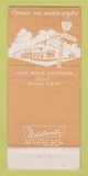 Matchbook Cover - Walt Jordan Men's Clothes Long Beach CA WEAR 30 Strike
