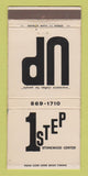 Matchbook Cover - 1 Step Up Clothes Downey CA WEAR 30 Strike