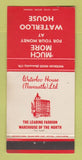 Matchbook Cover - Waterloo House Newcastle UK WEAR 30 Strike