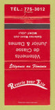 Matchbook Cover - Reverie Pour Elle Mont Goli QC WEAR 30 Strike