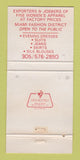 Matchbook Cover - Richie's Women's Clothes Miami FL WEAR 30 Strike
