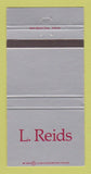 Matchbook Cover - L Reids Women's Clothes Charlotte NC 30 Strike