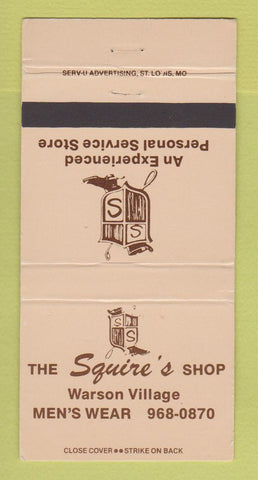 Matchbook Cover - Wquire's Shop Clothes St Louis MO 30 Strike