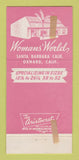 Matchbook Cover - Womans' World Clothes Oxnard CA 30 Strike