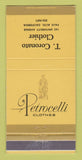 Matchbook Cover - Petrocelli Men's Clothes Coronato Palo Alto CA 30 Strike