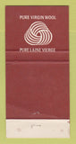 Matchbook Cover - Progress Men's Clothes Levis QC Cote Marmen WEAR 30 Strike