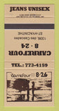 Matchbook Cover - Carrefour 8 24 Jeans St Hyacinthe QC TAN 30 Strike
