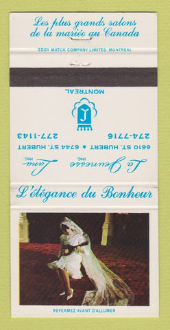 Matchbook Cover - La Jeunesse Lana Bridal St Hubert QC WEAR 30 Strike