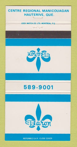 Matchbook Cover - Le Baron Hauterive QC 30 Strike