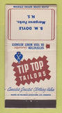 Matchbook Cover - Tip Top Tailors BM Doyle Margaree Forks NS WEAR 30 Strike