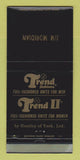 Matchbook Cover - Tren Clothes Huntley York New York City IMPRINT WEAR 30 Strike