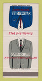 Matchbook Cover - Schwobilt Men's Clothes Suits 30 Strike