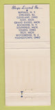 Matchbook Cover - Tall Girls Clothes Stores CHAIN WEAR 30 Strike