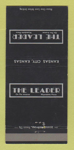 Matchbook Cover - The Leader Kansas City MO Clothes 30 Strike