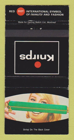 Matchbook Cover - Knirps Umbrellas Canada girlie WEAR 30 Strike