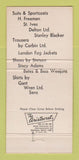 Matchbook Cover - Howard Still's Men's Clothes Anaheim La Habra CA 30 Strike