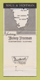 Matchbook Cover Hickey Freeman Men's Clothes Naples Palm Beach FL WEAR 30 Strike