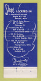 Matchbook Cover - Tall Girls Clothes Stores Detroit Chicago Buffalo 30 Strike