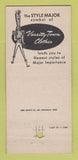 Matchbook Cover - Varsity Town Clothes McClain Smith Lebanon TN 30 Strike