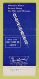 Matchbook Cover - Andrade Resort Clothes Honolulu Hawaii WEAR 30 Strike