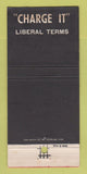 Matchbook Cover - Bill's Men's Clothes Cleveland OH 30 Strike