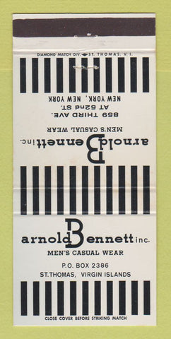 Matchbook Cover - Arnold Bennett Men's Clothes New York City 30 Strike