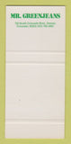 Matchbook Cover - Mr Greenjeans Denver Colorado SAMPLE 30 Strike