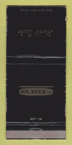 Matchbook Cover - Mr Buck Clothes Oklahoma City OK IMPRINT WORN 30 Strike