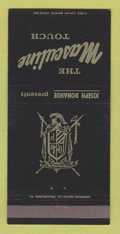 Matchbook Cover - Masculine Touch Men's Clothes Donahue Rockledge PA 30 Strike