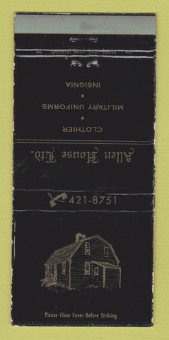 Matchbook Cover - Allen House Clothes Uniforms WEAR 30 Strike