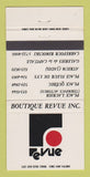 Matchbook Cover - Boutique Revue Quebec QC Rimouski WEAR 30 Strike