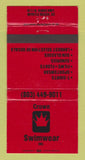 Matchbook Cover - Crown Swim Wear Clothes Myrtle Beach SC 30 Strike