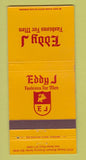 Matchbook Cover - Edd J Men's Clothes Orlando? FL 30 Strike
