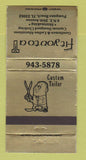 Matchbook Cover - Fit You To A T Clothes Pompano Beach FL WEAR 30 Strike