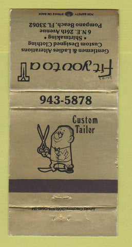 Matchbook Cover - Fit You To A T Clothes Pompano Beach FL WEAR 30 Strike