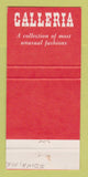 Matchbook Cover - Galleria Buttreys Clothes 30 Strike